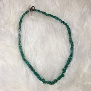 Real turquoise stone necklace